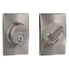 Schlage Century Satin Nickel Single Cylinder Deadbolt B60 V 619 CEN at ...