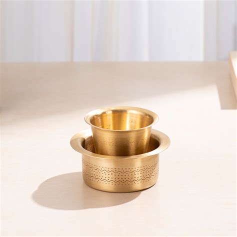 Brass Coffee Dabara - Set of 2 - Darbar Craft