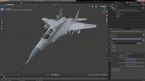 MiG 29 Fighter Aircraft with X-31PM Supersonic Missile 3D model | 3D ...