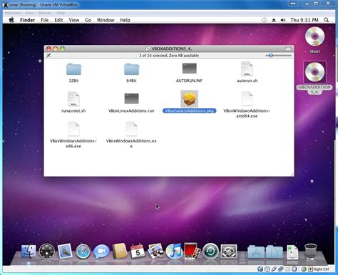 Mac OS ISO VirtualBox 的图像结果