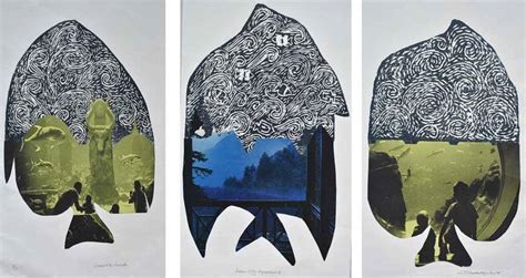 "Dream City Aquarium 8": Yellow Green Printmaking by Bitarka Majumder ...