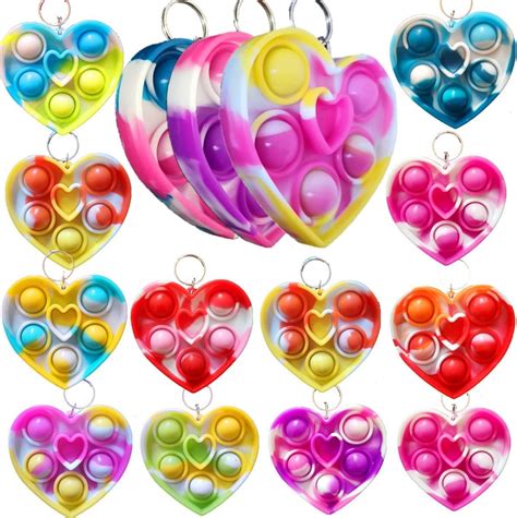 15 Packs Push Fidget Bubble Bulk Heart Shape Mini India | Ubuy