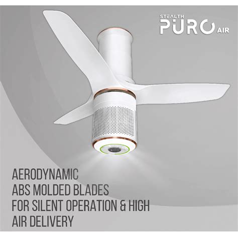 Buy Havells Ceiling Fan 1250mm Under Light with Air Purifier STEALTH ...