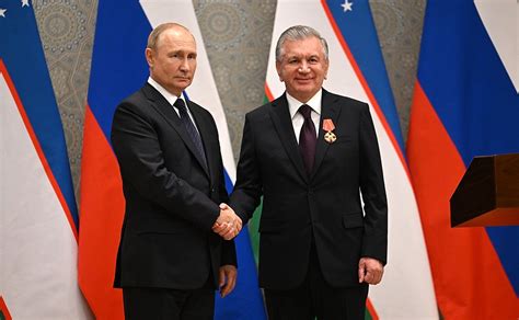 Ceremony to present Order of Alexander Nevsky to President of ...
