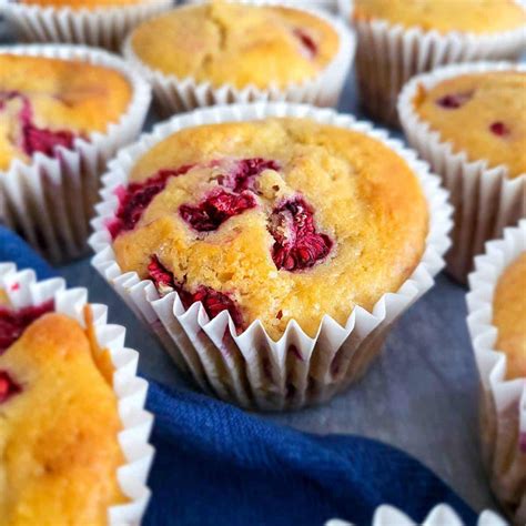 Super Moist Lemon Raspberry Muffins - So Yummy Recipes