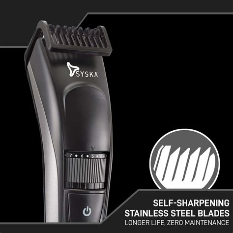 Buy SYSKA ULTRATRIM HT800 RUNTIME: 30 MIN TRIMMER FOR MEN (BLACK GREY ...