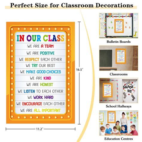 Facraft Classroom Rules Poster Motivational Posters For Classroom ...
