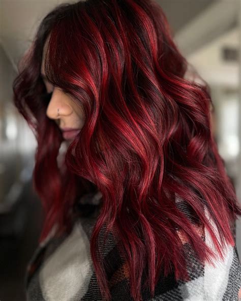 30 Posh Dark Red Hair Colors for the New Season - Hair Adviser | Dark ...