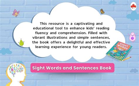 Sight Words and Sentences Book for Kids - Sight Words for Children ...