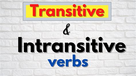 Image result for Transitive and Intransitive Verb Meaning