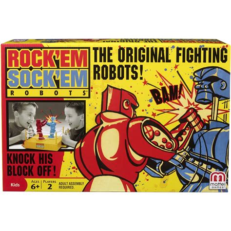 MATTEL TOYS Rock 'em Sock 'em Robot Game Plastic Multicolored For Ages ...