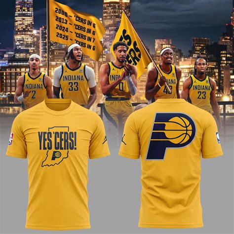 Indiana Pacers 'Yes Cers' 2025 T-Shirt - Lightened Crafts