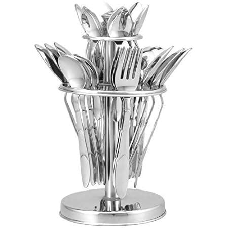 Parage Blossom Stainless Steel Cutlery Set - Set of 25 (Contains: 6 ...