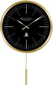 Harris & Co. Clockmasters Analog 55 cm X 33 cm Wall Clock Price in ...