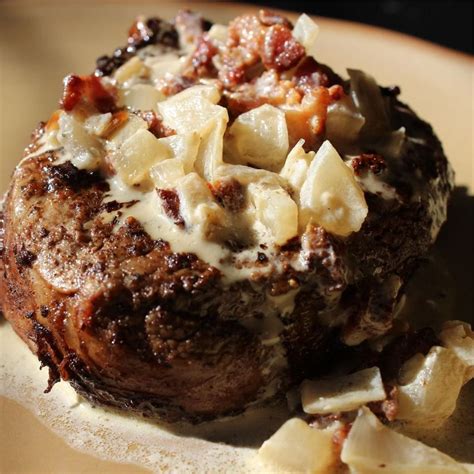 Filet Mignon with Bacon Cream Sauce Recipe