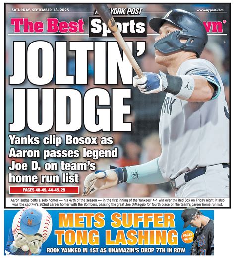 NY Post Cover for September 13, 2025 | New York Post