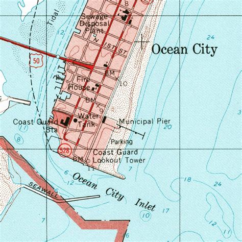 Ocean City, MD (1998, 24000-Scale) Map by United States Geological Survey | Avenza Maps