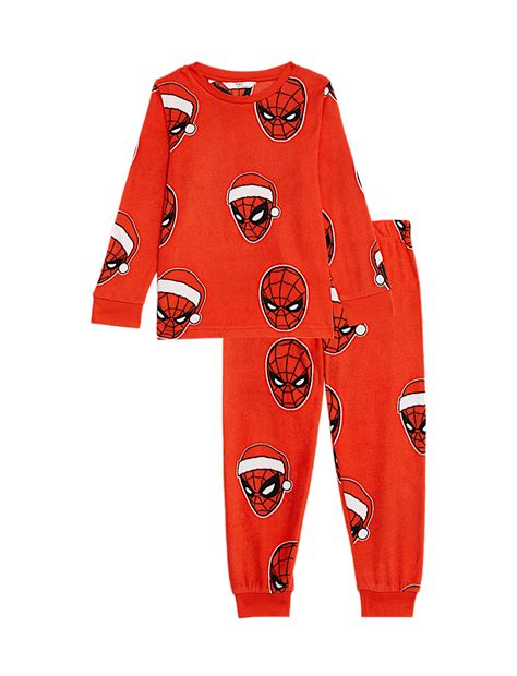 Buy Spider-Man™ Christmas Fleece Pyjamas (2-8 Yrs) at Marks & Spencer