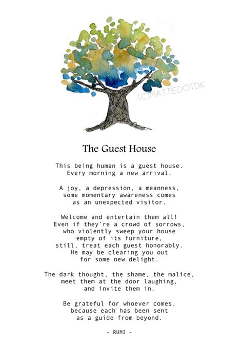 The Guest House by Rumi, Instant Download, Printable, Everyday ...