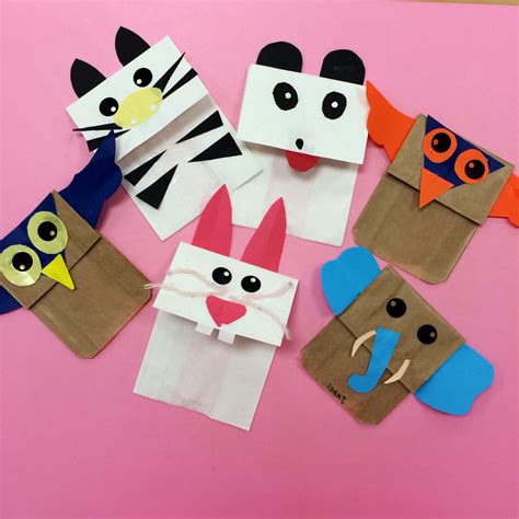Paper Bag Puppet Craft For Kids - Printable Free Templates