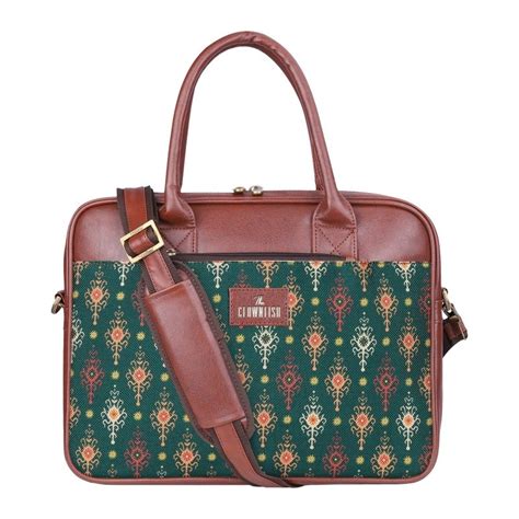 THE CLOWNFISH Deborah series 15.6 inch Laptop Bag For Women Printed Ha ...