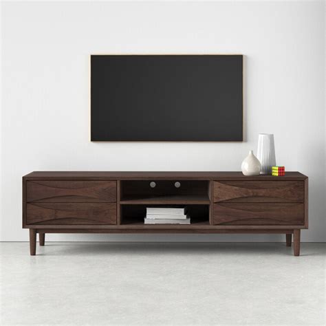 Retro solid Wood Tv Unit – The Leaf Crafts