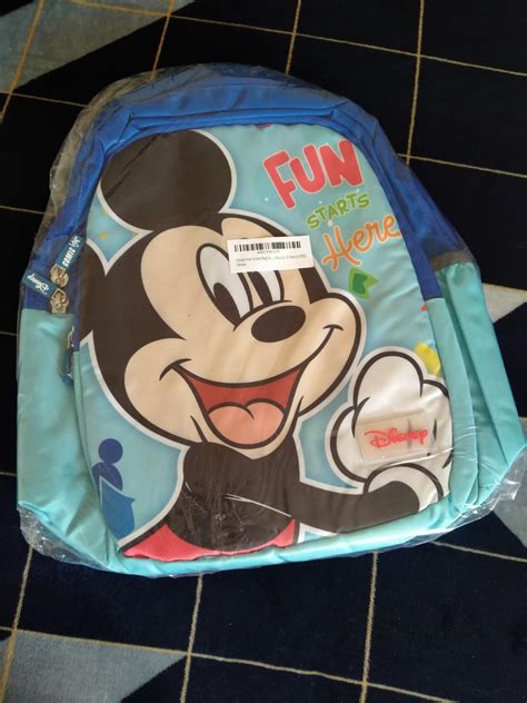 Buy Disney Kids School Bag Soft Plush Backpacks Cartoon Printed Mickey ...