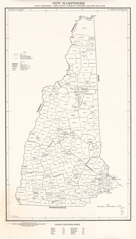 New Hampshire County Map With Towns New Hampshire Map | Map Of New
