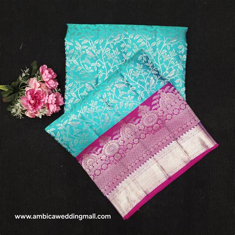 Handloom Pure Resham German Silver Zari Kanchi Pattu Saree – Ambica ...