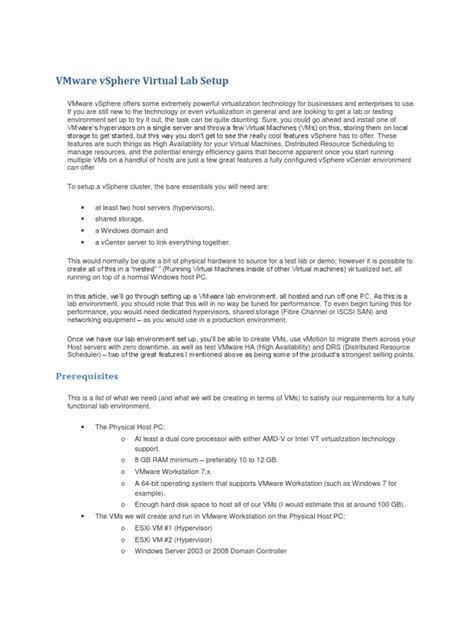 Image result for VMware Lab vSphere