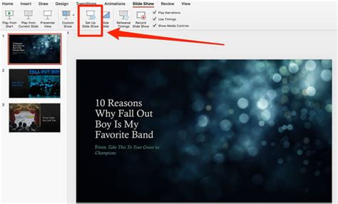 Image result for How to Set Up Loop in PowerPoint