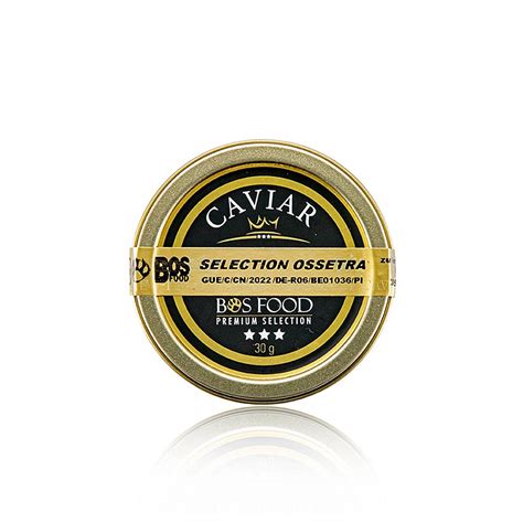 Selection Ossetra caviar (Acipenser gueldenstaedtii), 30 g, can ...