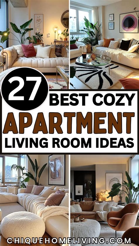 27 Cozy Apartment Living Room Decor Ideas You’ll Want to Try | Small ...