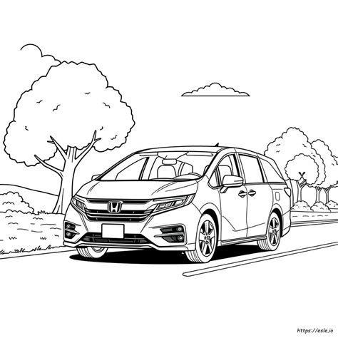 Honda Odyssey Kolorowanka