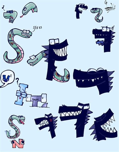 Alphabet Lore Doodles by LorySG on DeviantArt