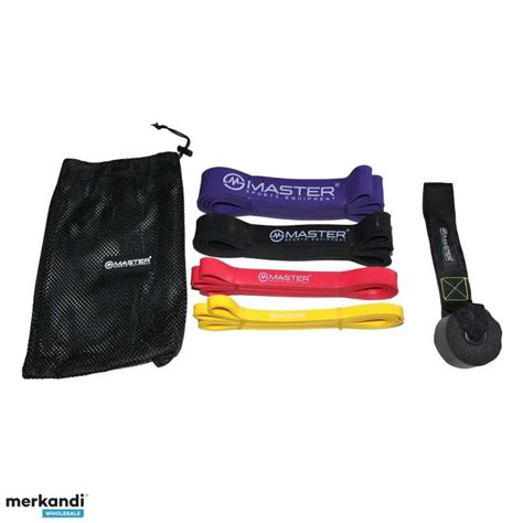 Set of 4 MASTER Latex Power Bands 2 55 kg - Czech Republic, New - The ...