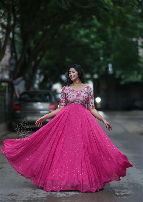 Hot Pink Flora Mom & Daughter combo – Vastrasuka