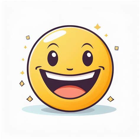 A yellow smiley face with a smile that says quot happy quot | Premium ...