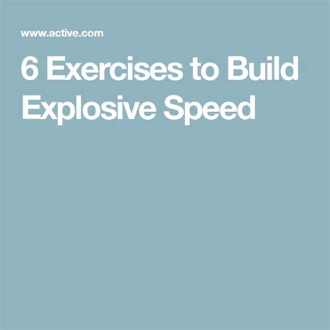 Image result for Explosive Speed Test
