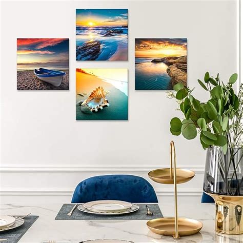 Set of four abstract paintings – onlineframing