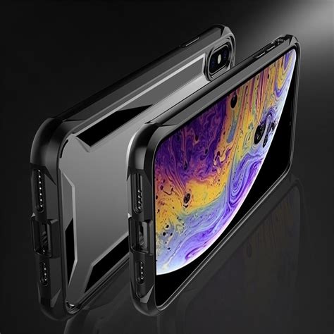 VAKU ® For Apple iPhone X / XS Hybrid Protective Clear Case Back Cover ...
