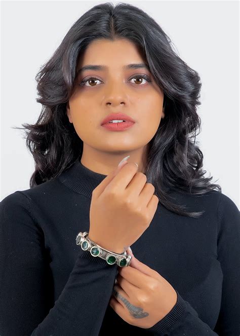 Get Green And Silver Toned Glass Embossed Cuff Bracelet at ₹ 1450 | LBB ...