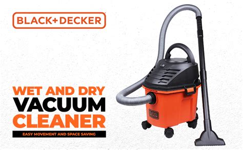 BLACK+DECKER BDWD08-B1 Wet and Dry Vacuum Cleaner with Cannister Body ...