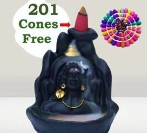 Unique Creations ADIYOGI smoke fountain at home Backflow Decorative ...