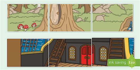 Peter Pan Small World Backgrounds (teacher made) - Twinkl