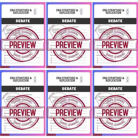 DNA Learning Worksheet 的图像结果