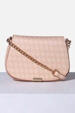 Buy Women Peach Print Casual Sling Bag Online - 39629994 | Van Heusen