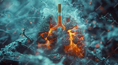 Premium Photo | Burning Lungs Symbolizing Effects of Smoking