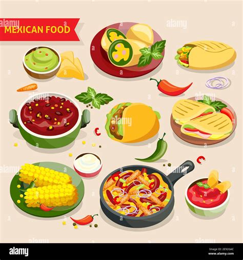 Authentic Mexican Food Clip Art