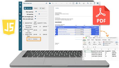 Image result for JavaScript Table PDF Cell Viewer